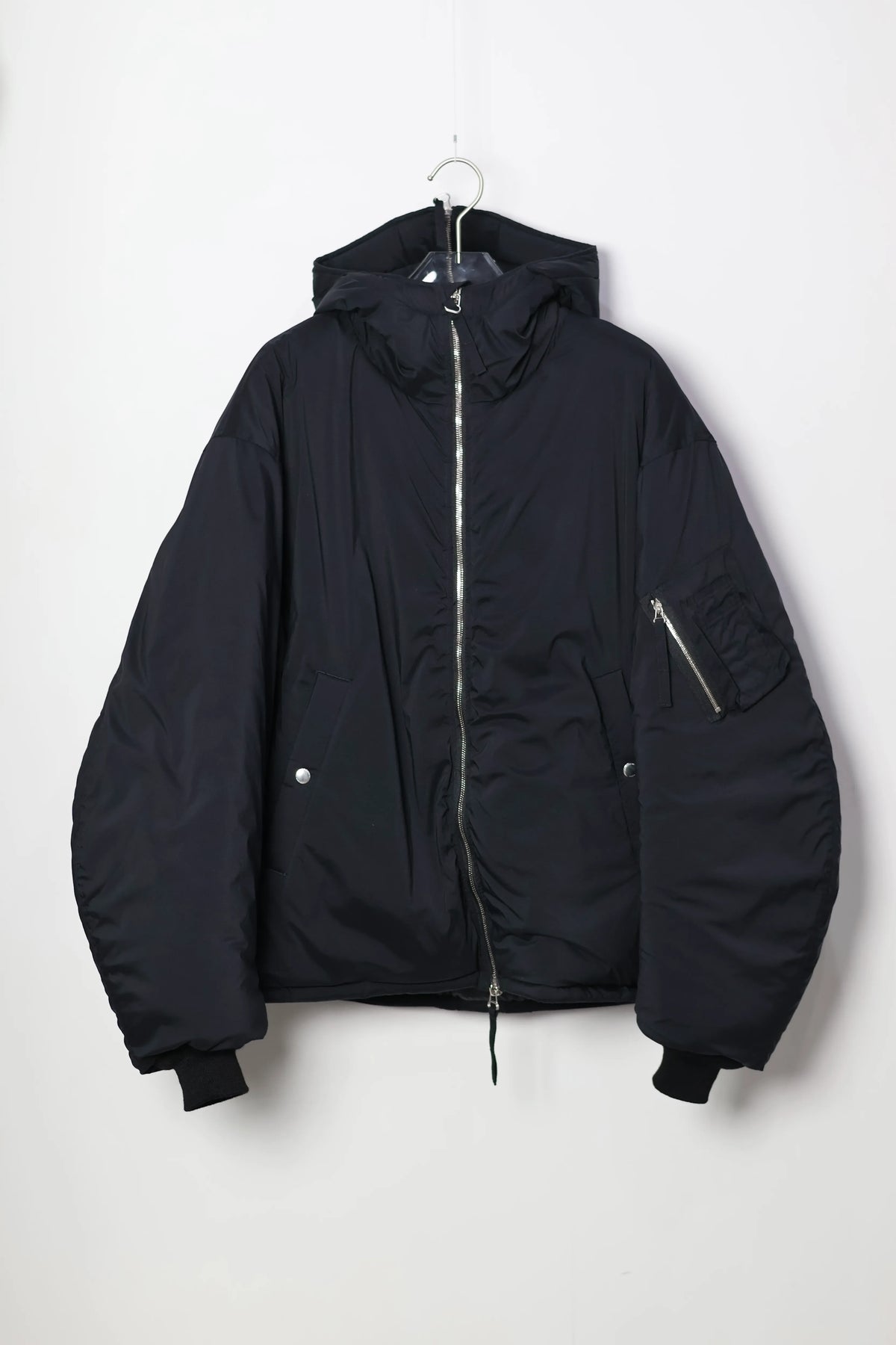 JOHN MASON SMITH / JANE SMITH - 40d NYLON TAFFETA TACTICAL ZIP BLOUSON - BLACK