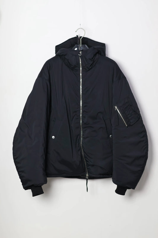JOHN MASON SMITH / JANE SMITH - 40d NYLON TAFFETA TACTICAL ZIP BLOUSON - BLACK