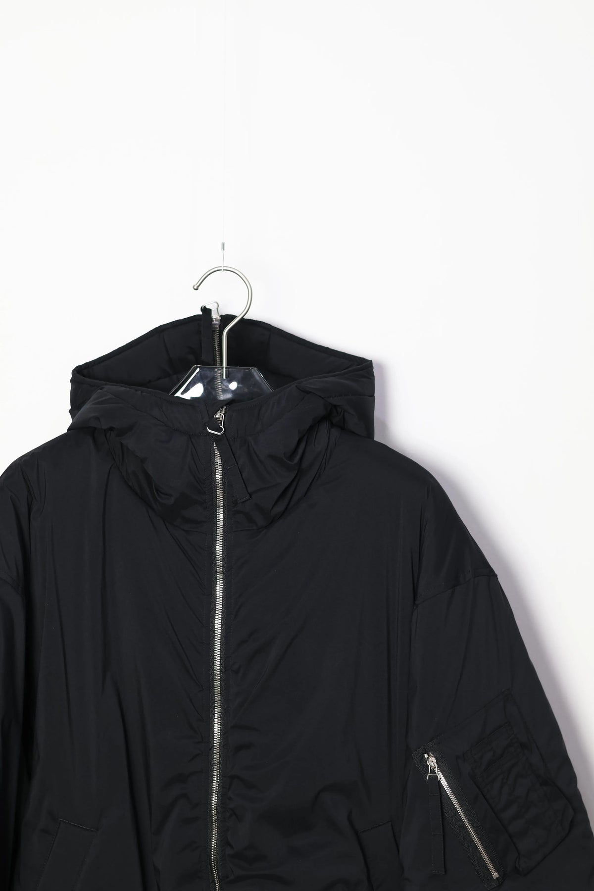 JOHN MASON SMITH / JANE SMITH - 40d NYLON TAFFETA TACTICAL ZIP BLOUSON - BLACK