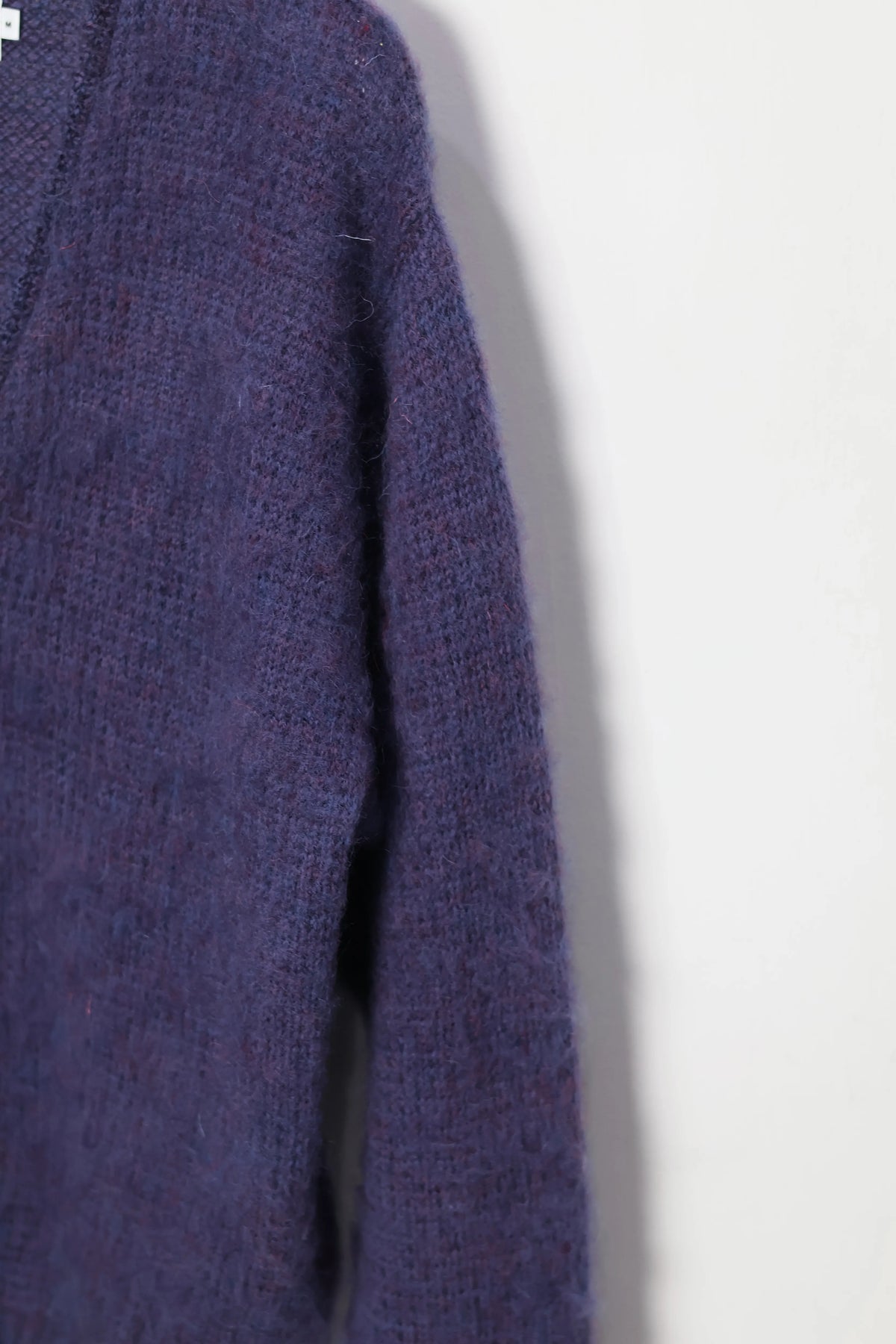 JOHN MASON SMITH / JANE SMITH - 5G BRUSHED JACQUARD CARDIGAN - PURPLE MIX