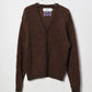JOHN MASON SMITH / JANE SMITH - 5G BRUSHED JACQUARD CARDIGAN - BROWN MIX