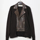 INSCRIRE - Riders Layerd Cardigan - BROWN USED × BROWN