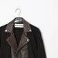 INSCRIRE - Riders Layerd Cardigan - BROWN USED × BROWN