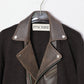 INSCRIRE - Riders Layerd Cardigan - BROWN USED × BROWN