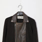 INSCRIRE - Riders Layerd Cardigan - BROWN USED × BROWN