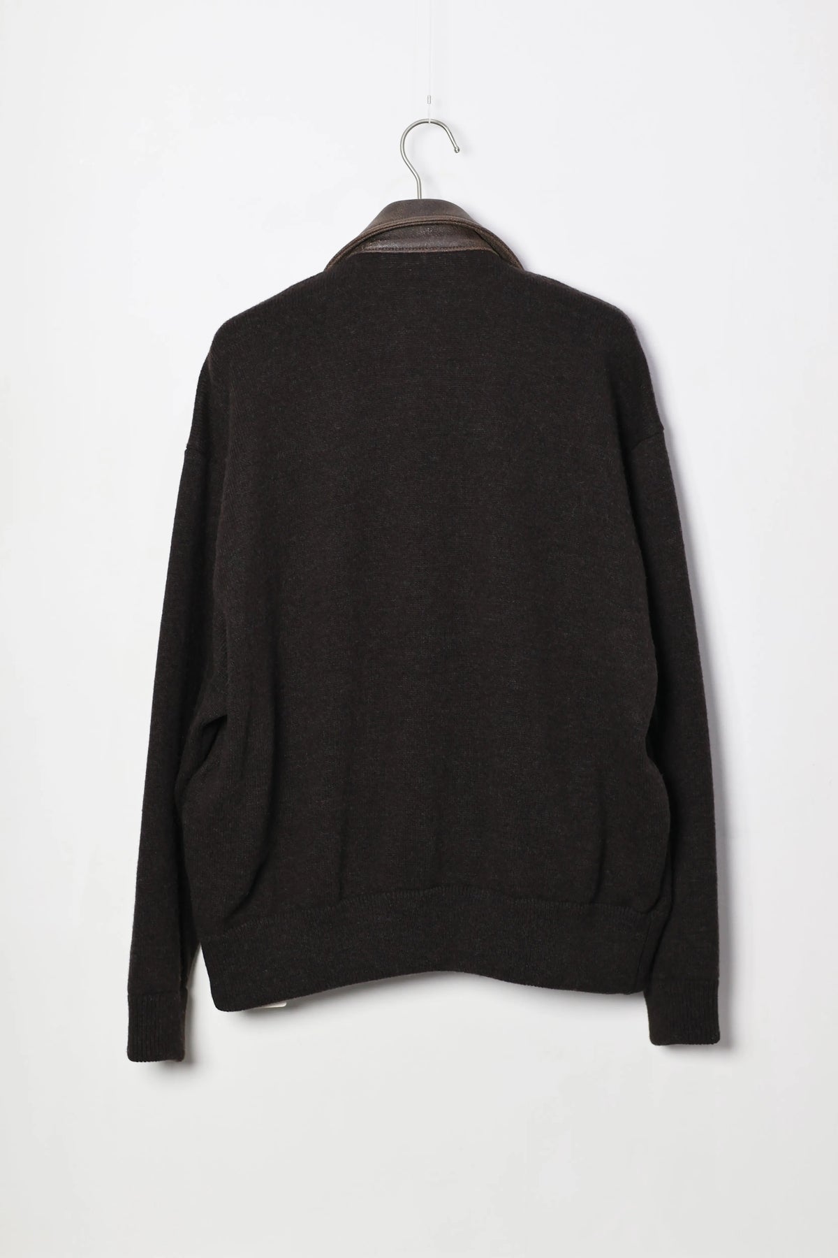 INSCRIRE - Riders Layerd Cardigan - BROWN USED × BROWN
