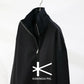 KANEMASA PHIL. - Ex. un Glittery Zip Sweat - BLACK