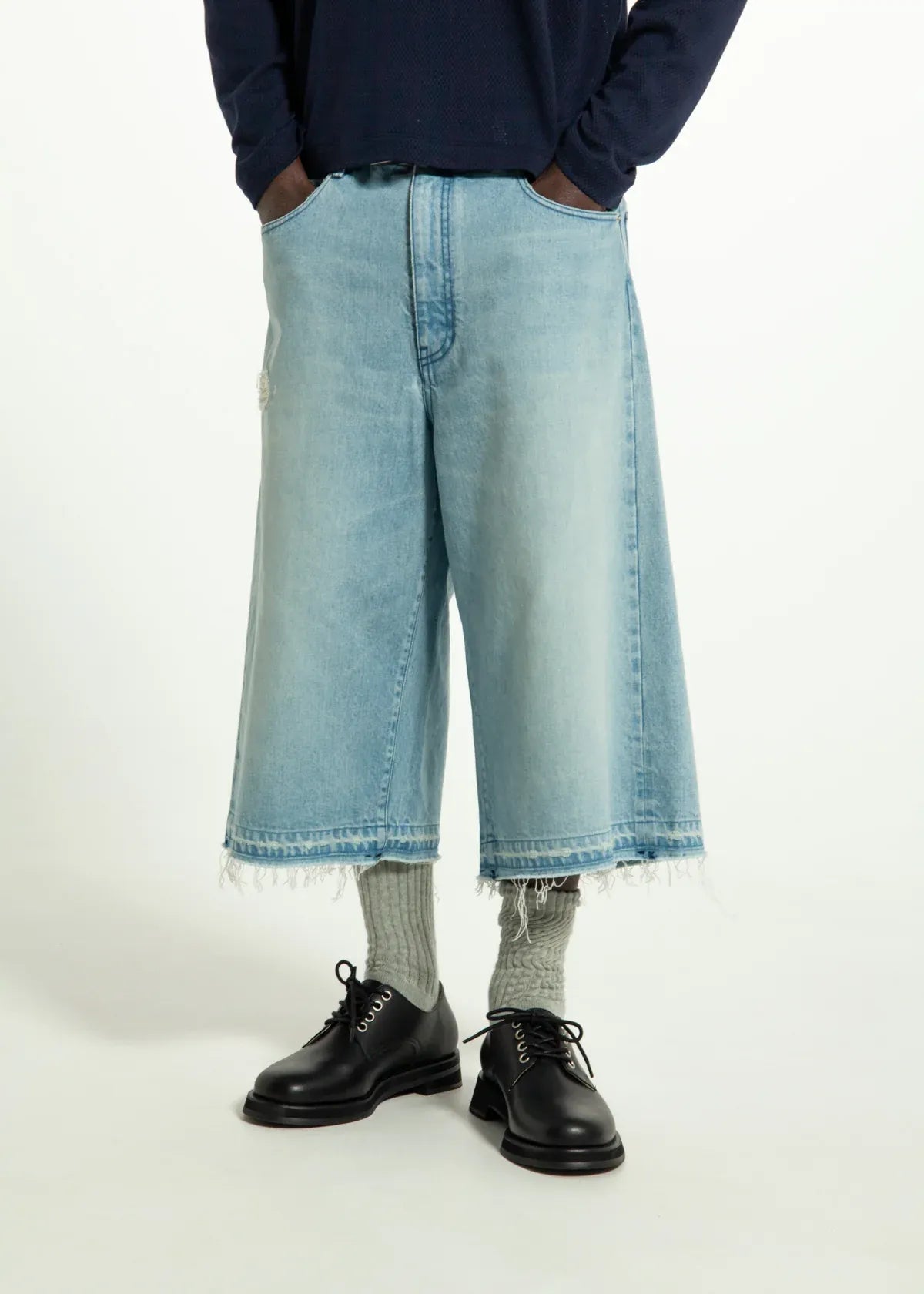SimplyComplicated - BF SELVEDGE JORTS - VINTAGE INDIGO