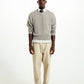 SimplyComplicated - V NECK LIGHT KNIT SWEATER - LT.GREY