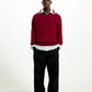 SimplyComplicated - EDGE LINE KNIT POLO - BORDEAUX