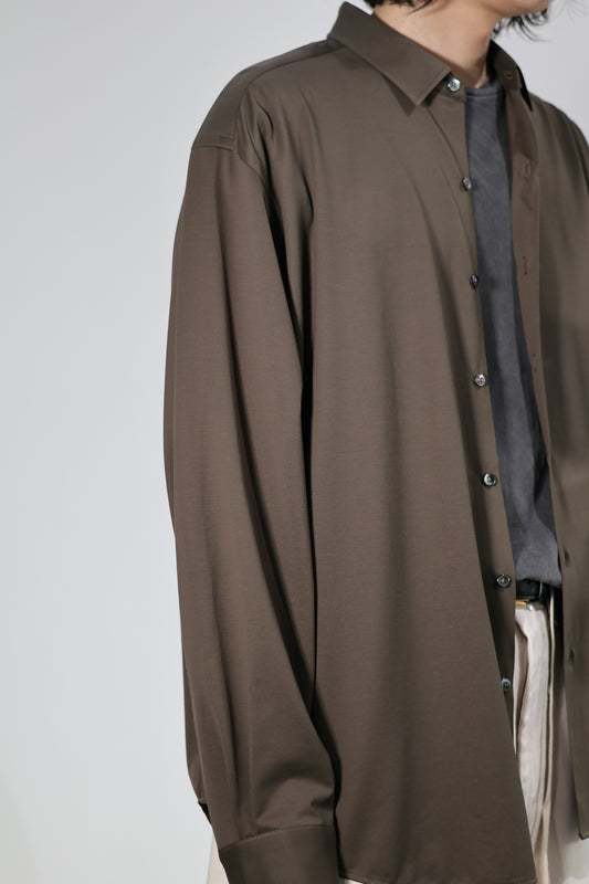 KANEMASA PHIL. - 46G Atmosphere Shirt - BROWN(Timber Brown)