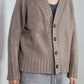 nakedgauge - COMFORT BLEND YARN JAPANESE BAND CARDIGAN - BROWN