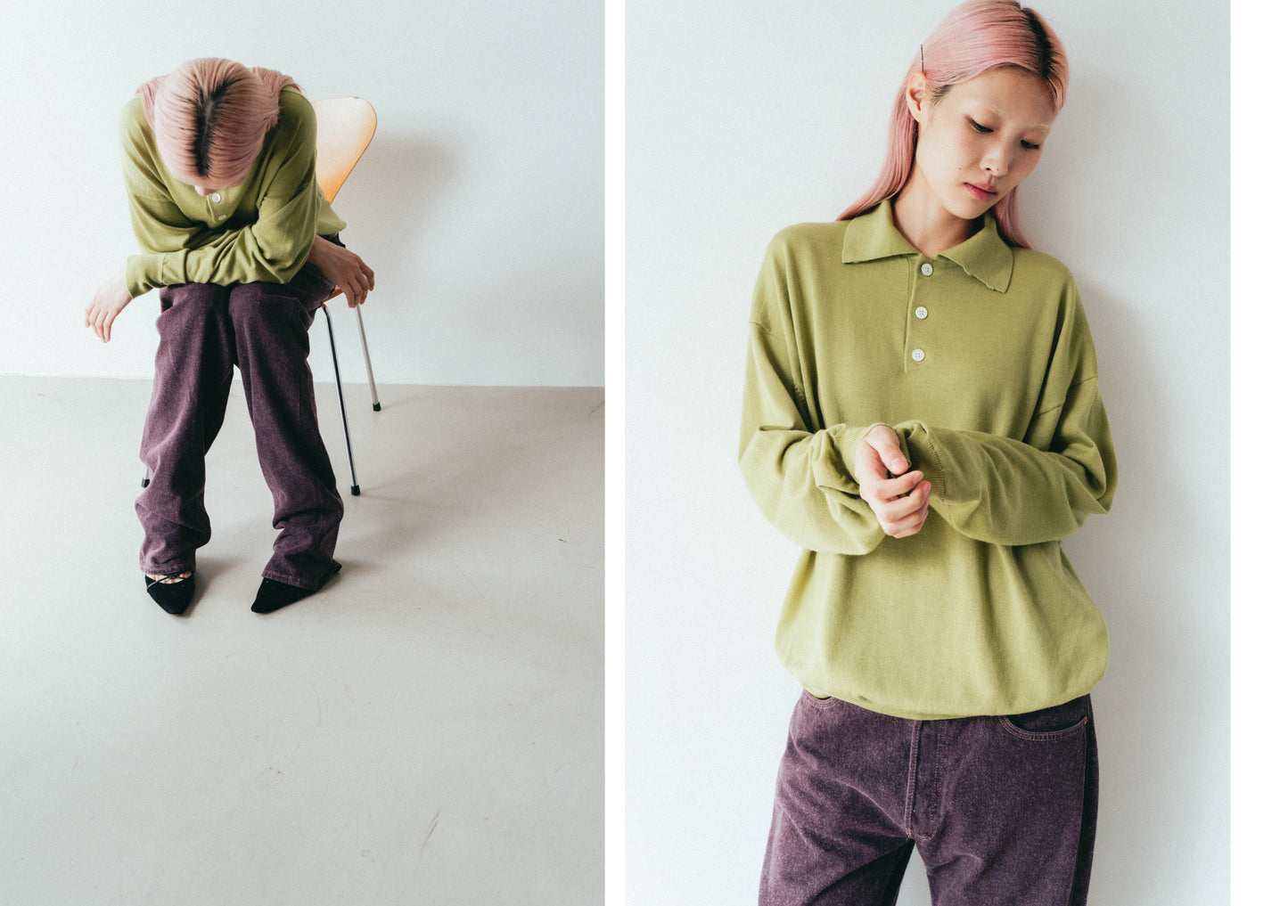 house of naked - LAMB WOOL 80POLO - MASTERD