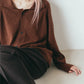 house of naked - INNER MONGORIAN CASHMERE CARDIGAN I - OLIVE BROWN