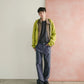 SimplyComplicated - KNITTED ZIP HOODIE - GREEN TEA