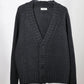 nakedgauge - COMFORT BLEND YARN JAPANESE BAND CARDIGAN - CHARCOAL