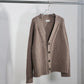 nakedgauge - COMFORT BLEND YARN JAPANESE BAND CARDIGAN - BROWN