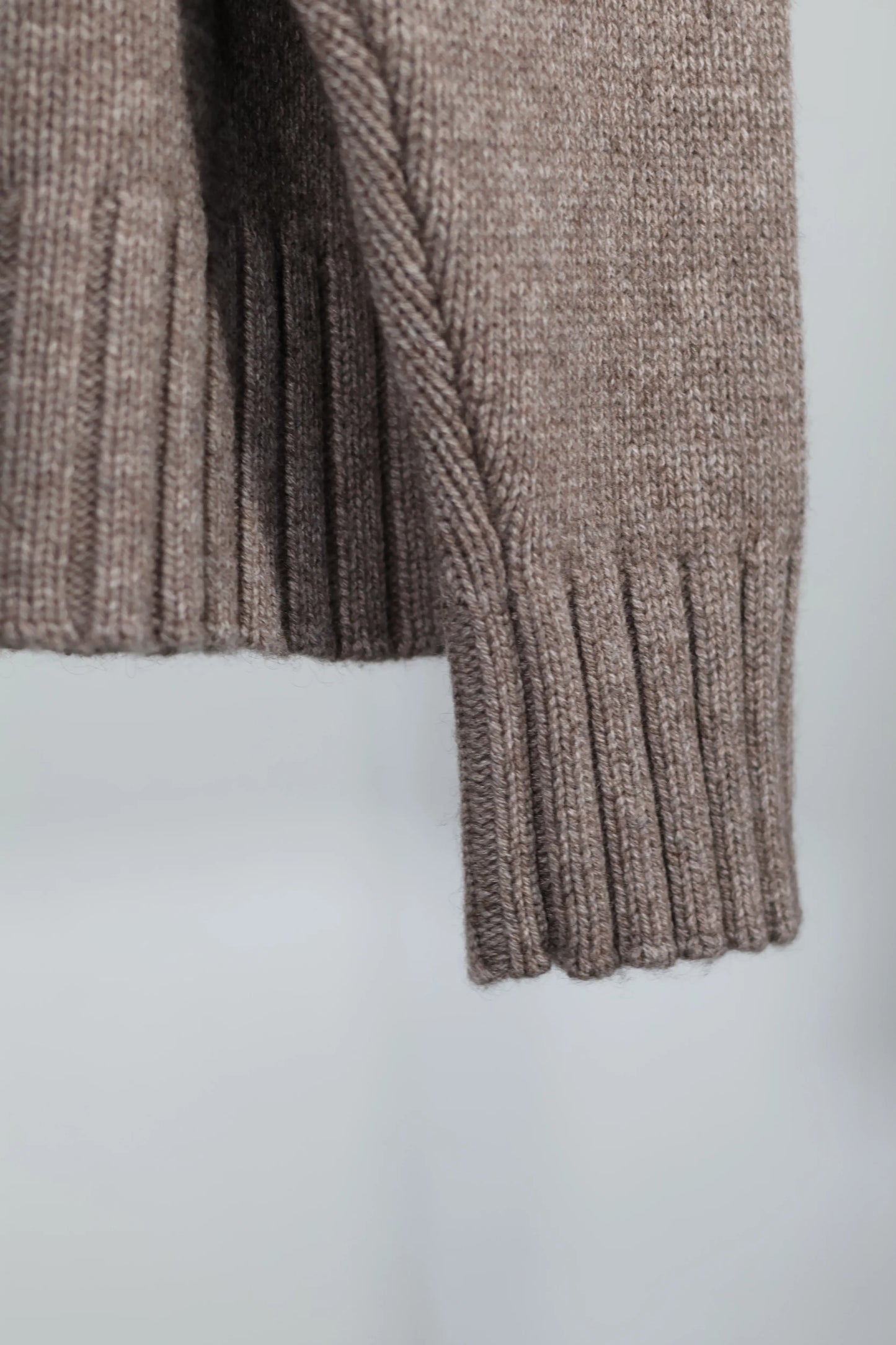 nakedgauge - COMFORT BLEND YARN JAPANESE BAND CARDIGAN - BROWN