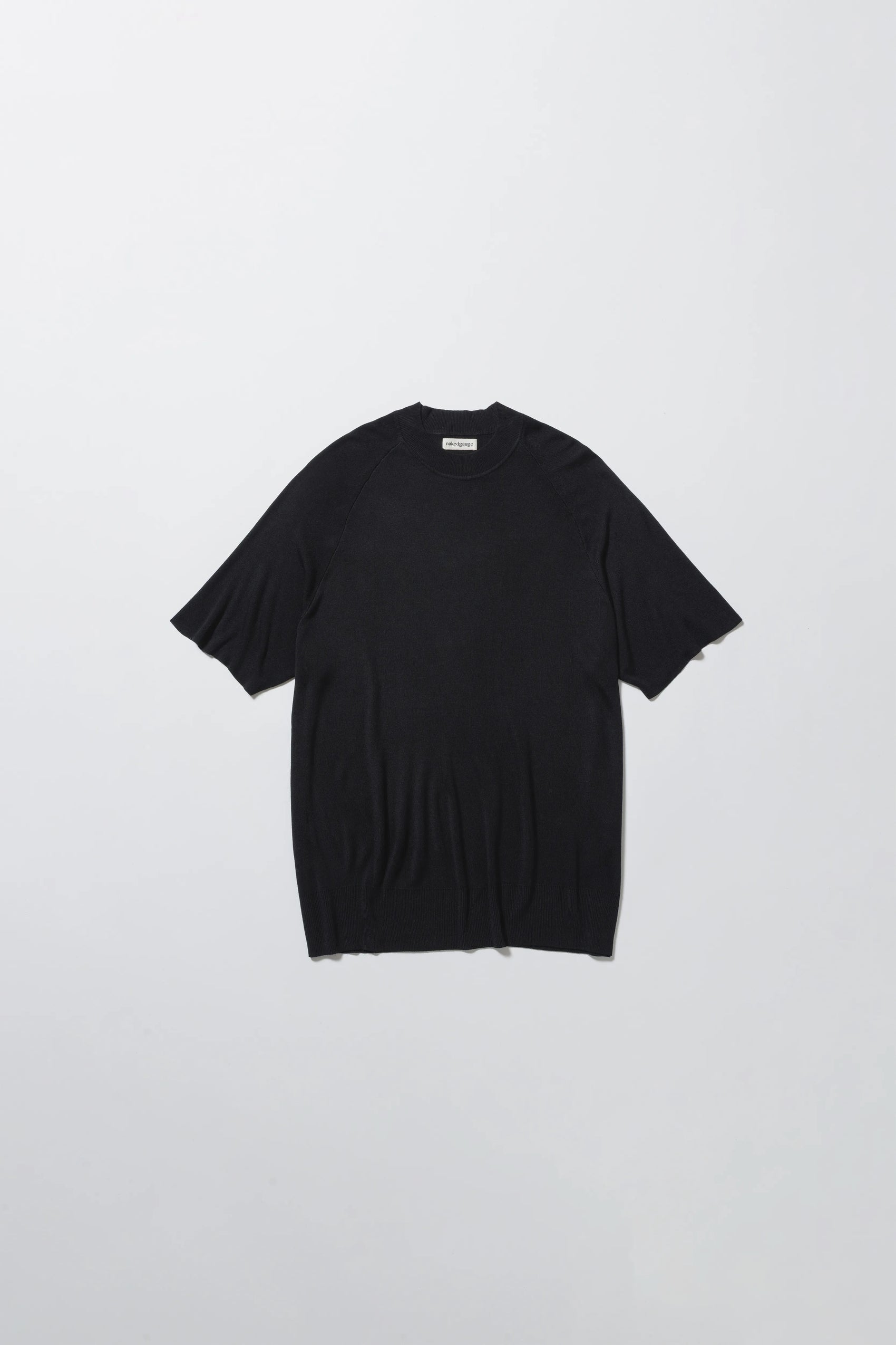 nakedgauge - RAGLAN CREW NECK SS - BLACK