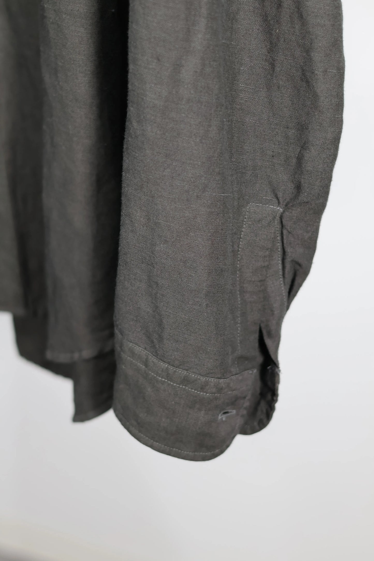 YLÈVE - VISCOSE LINEN SHIRT - CHARCOAL