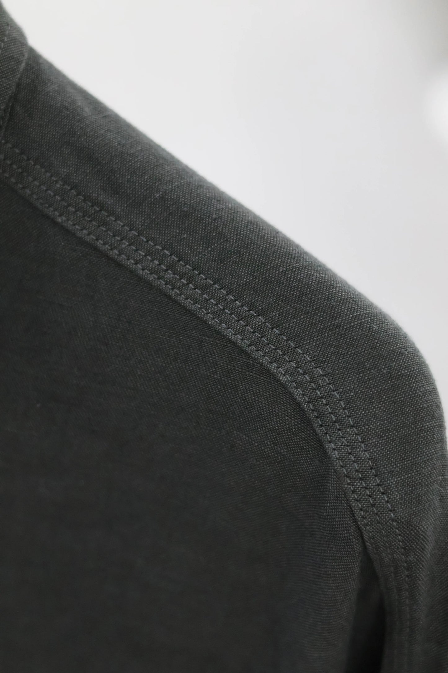 YLÈVE - VISCOSE LINEN SHIRT - CHARCOAL
