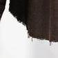 JOHN MASON SMITH / JANE SMITH - SILK NOIL GARMENT DYE OVERSIZED REGULAR COLLAR SHIRT - BROWN
