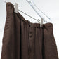 JOHN MASON SMITH / JANE SMITH - SILK NOIL GARMENT DYE PAJAMA PANTS - BROWN