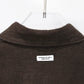 JOHN MASON SMITH / JANE SMITH - SILK NOIL GARMENT DYE OVERSIZED REGULAR COLLAR SHIRT - BROWN
