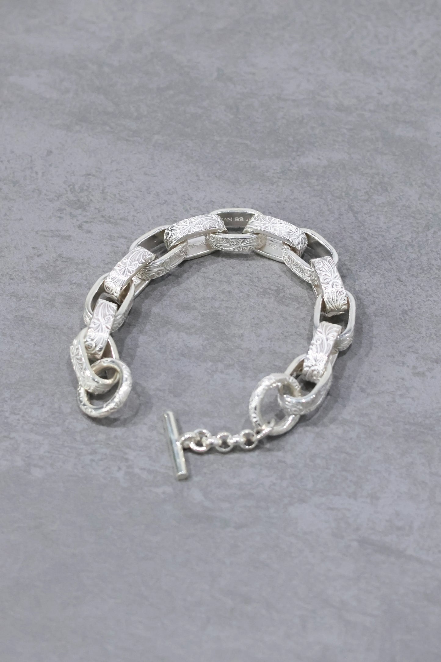 WAKAN SILVER SMITH - Arabesque Hopi chain bracelet - SILVER