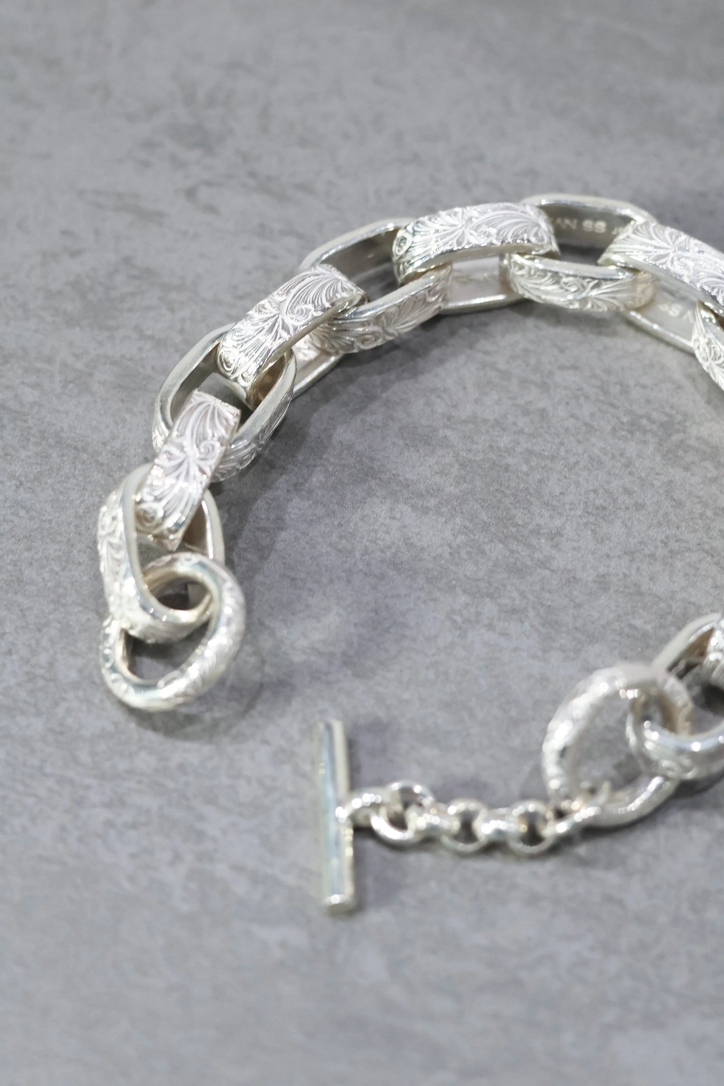 WAKAN SILVER SMITH - Arabesque Hopi chain bracelet - SILVER