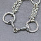 WAKAN SILVER SMITH - Horse bit bracelet L - SILVER