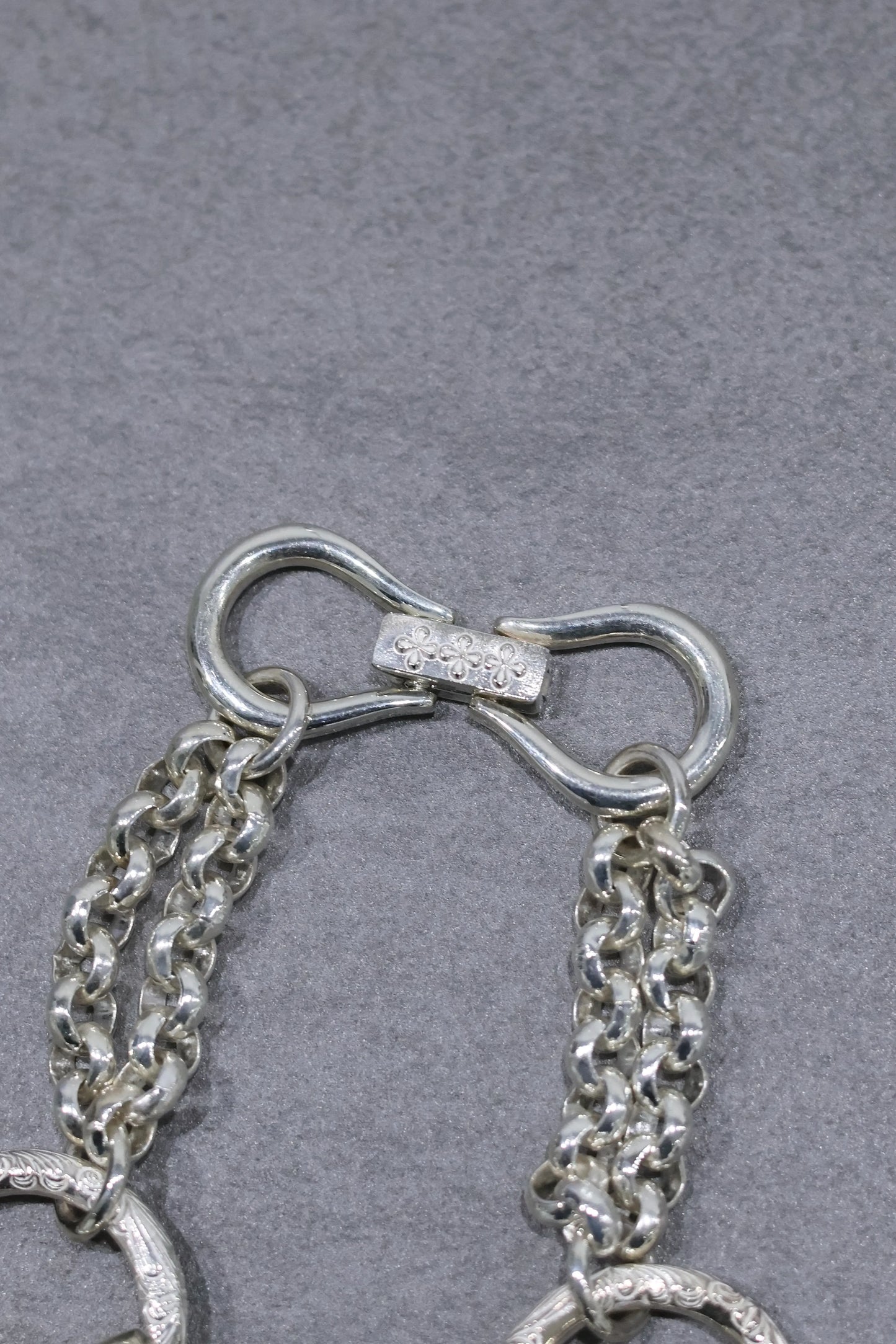 WAKAN SILVER SMITH - Horse bit bracelet L - SILVER