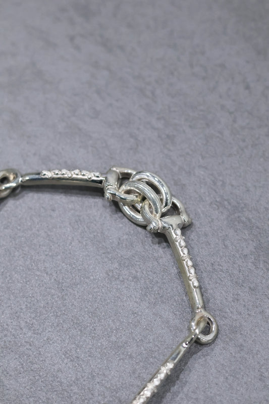 WAKAN SILVER SMITH - Horse bit bracelet (elongated) - SILVER
