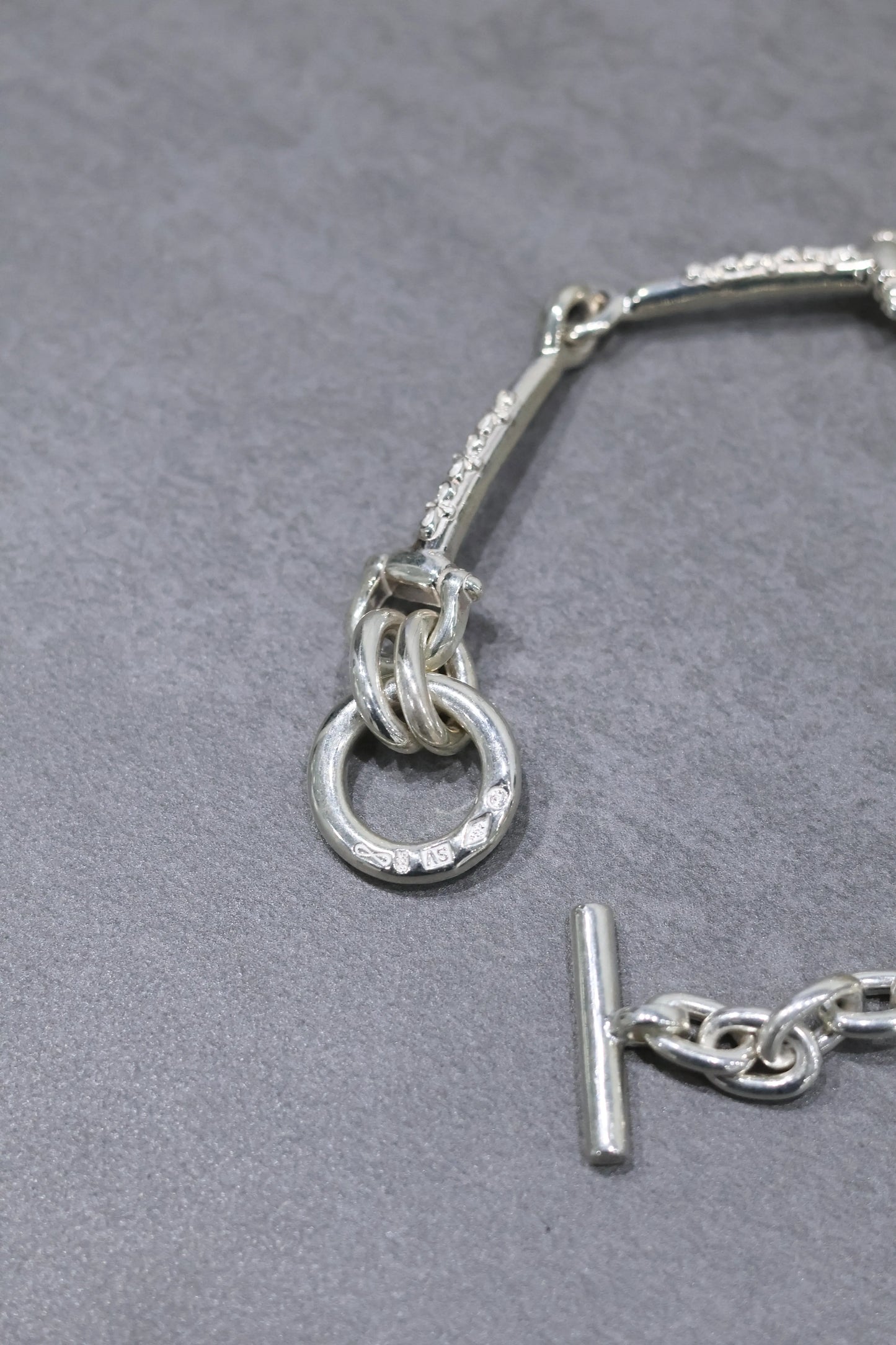WAKAN SILVER SMITH - Horse bit bracelet (elongated) - SILVER