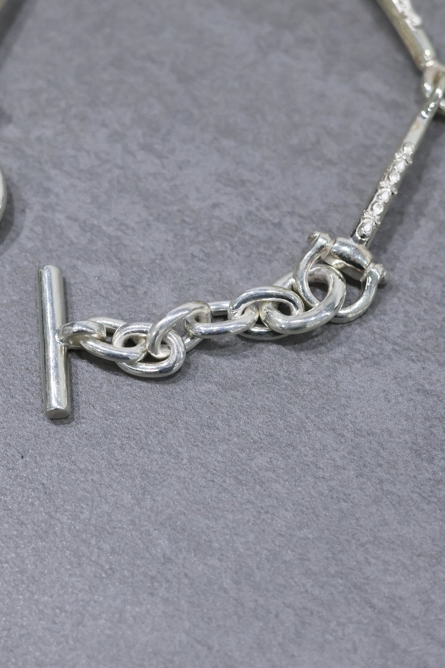 WAKAN SILVER SMITH - Horse bit bracelet (elongated) - SILVER