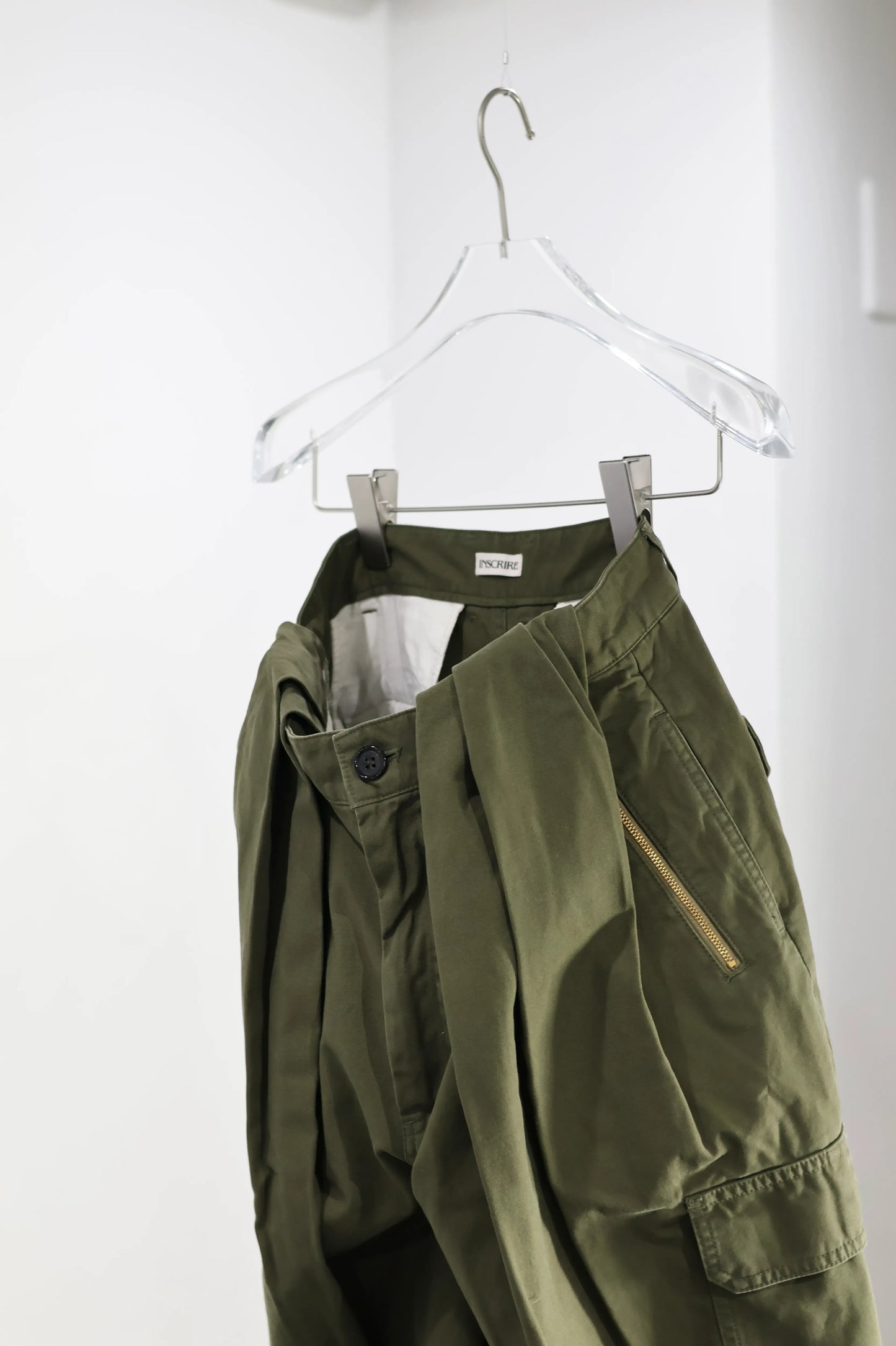 INSCRIRE - DUCK CARGO PANTS - KHAKI