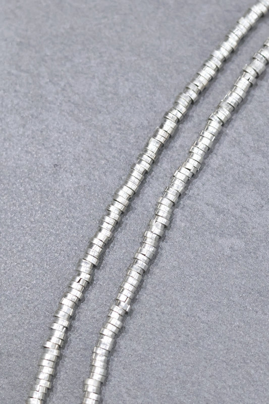 WAKAN SILVER SMITH - Horse shoe handmade beads necklace - SILVER