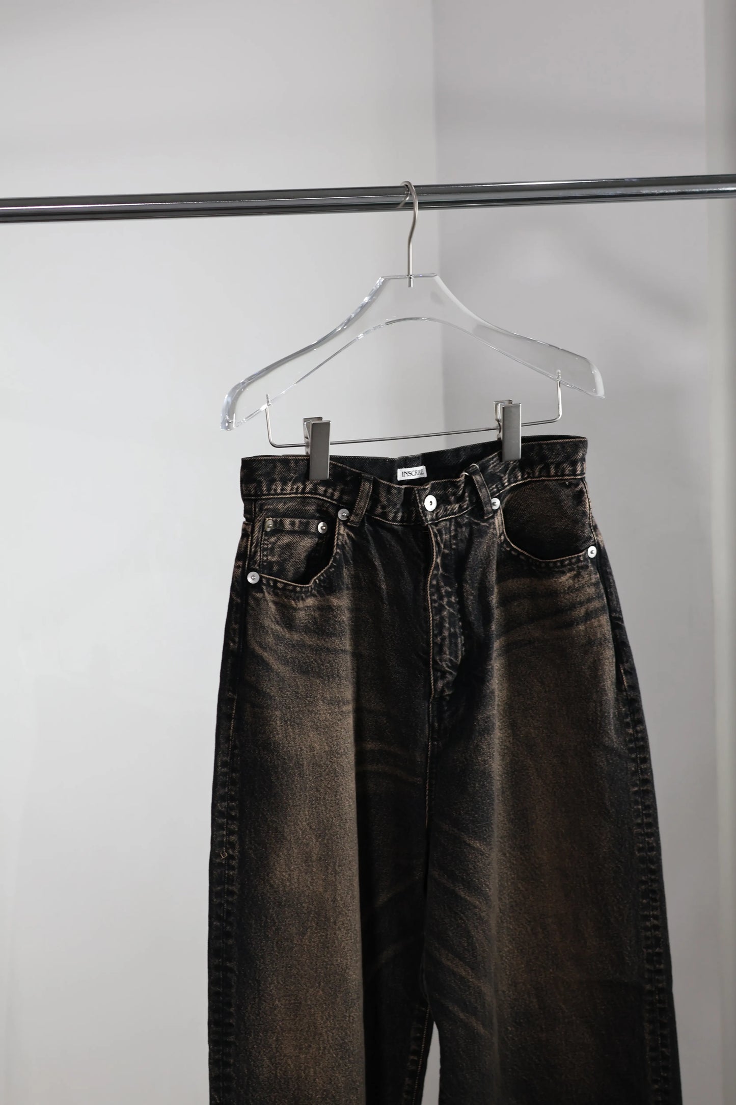 INSCRIRE - Baggy 5 Pocket - BLACK USED