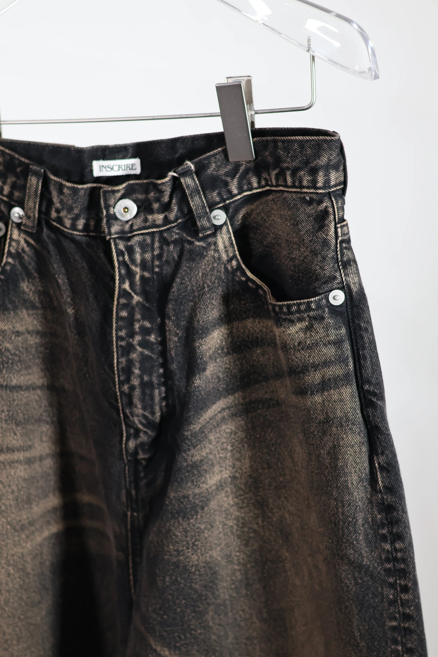 INSCRIRE - Baggy 5 Pocket - BLACK USED