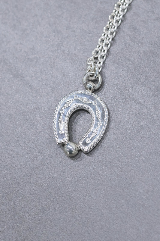 WAKAN SILVER SMITH - Spirit Horseshoe necklace (single) - SILVER