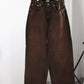 INSCRIRE - Baggy 5 Pocket - RED BROWN USED
