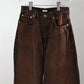 INSCRIRE - Baggy 5 Pocket - RED BROWN USED