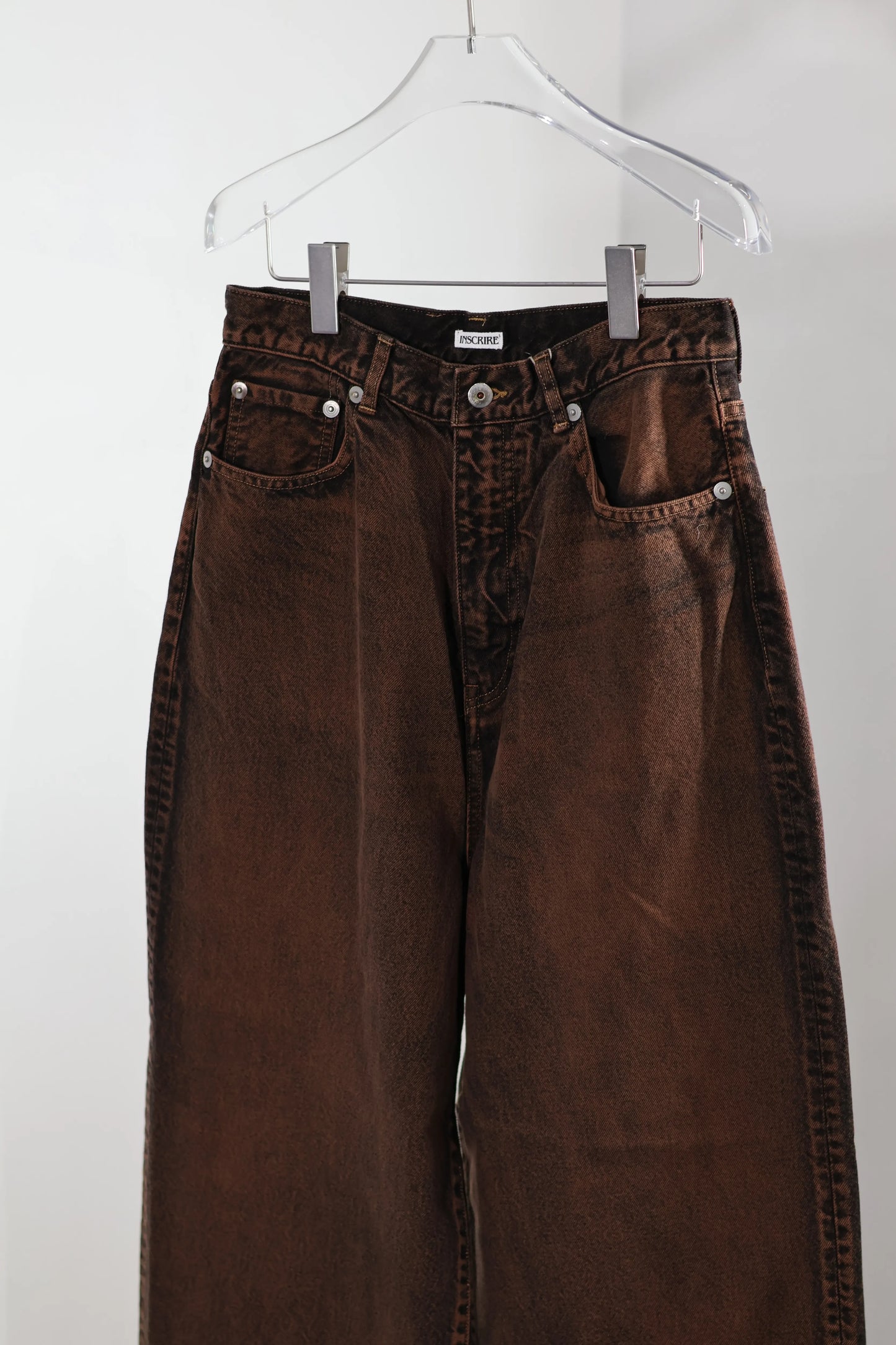 INSCRIRE - Baggy 5 Pocket - RED BROWN USED