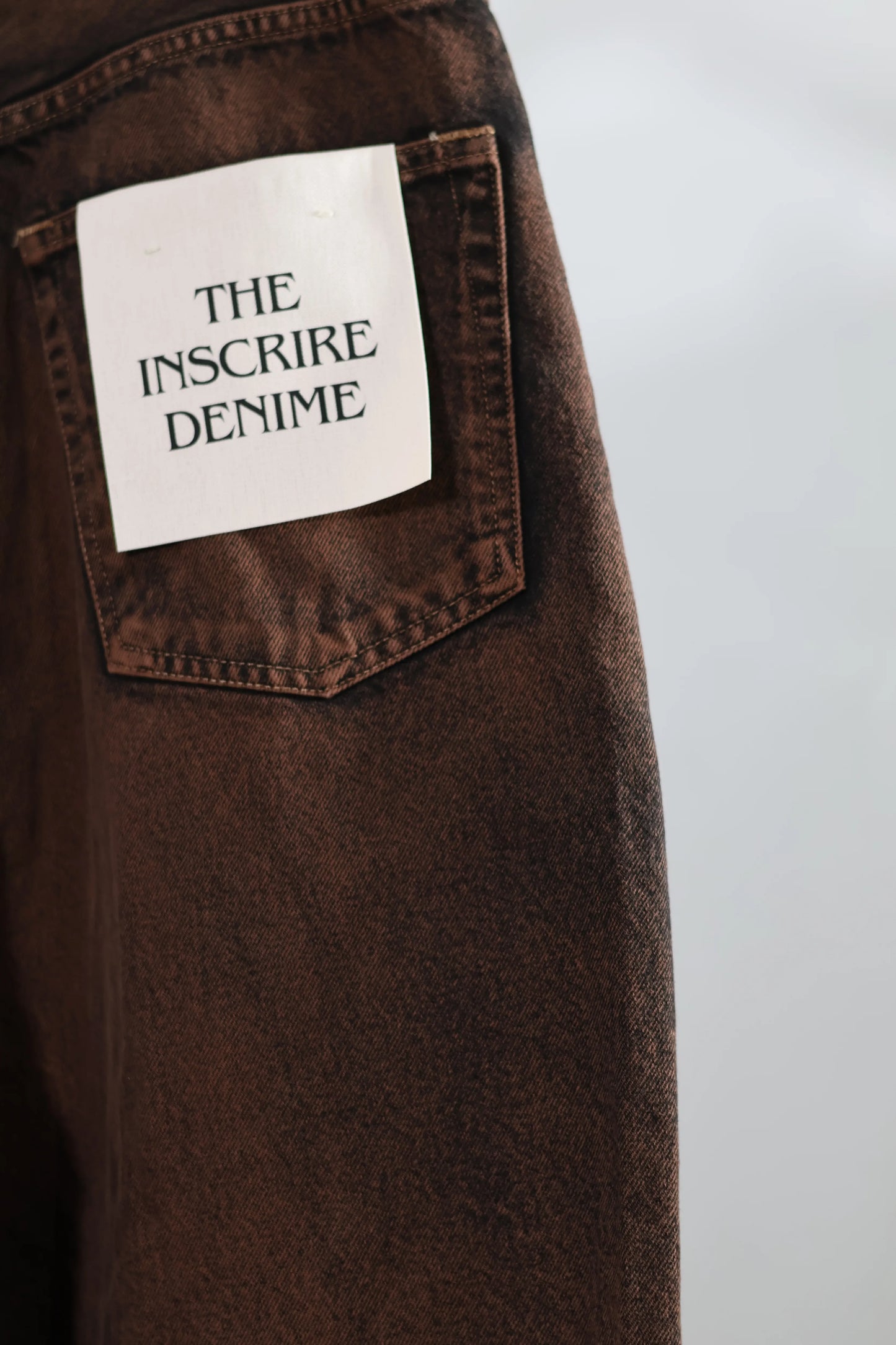 INSCRIRE - Baggy 5 Pocket - RED BROWN USED