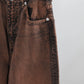 INSCRIRE - Baggy 5 Pocket - RED BROWN USED