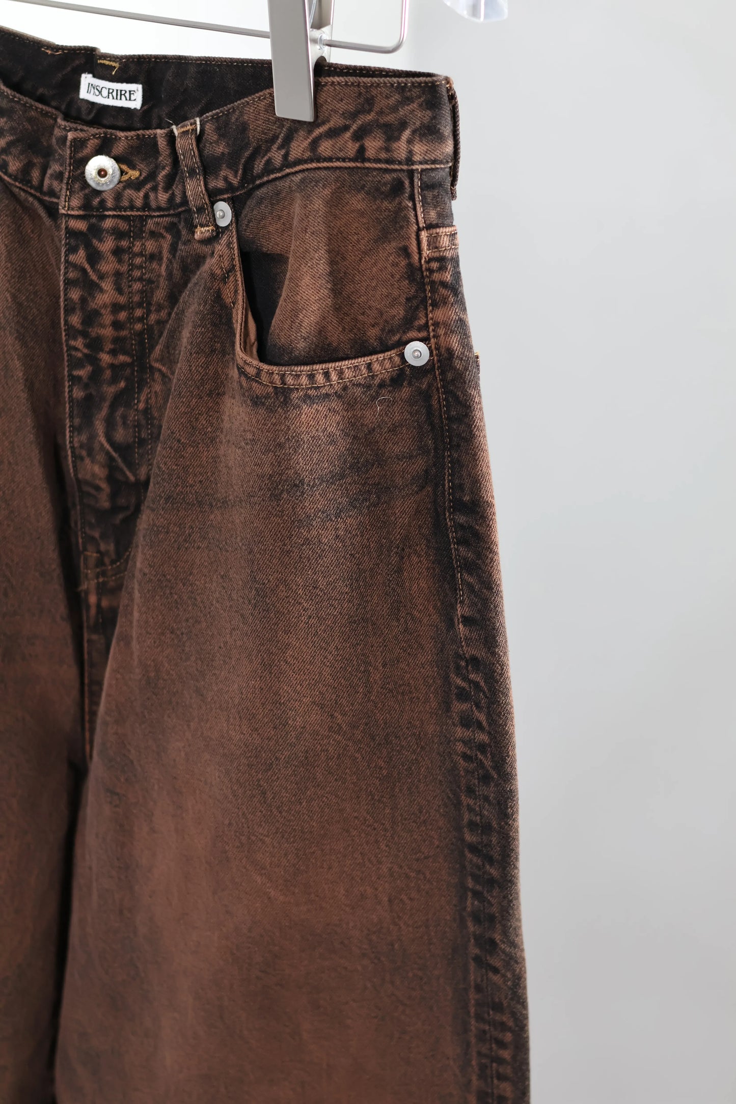 INSCRIRE - Baggy 5 Pocket - RED BROWN USED