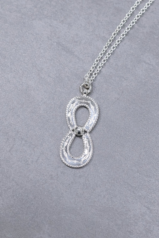 WAKAN SILVER SIMITH - Spirit Horseshoe necklace (double) - SILVER