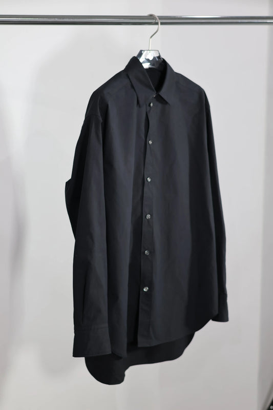 INSCRIRE - Cotton Regular Shirt - BLACK