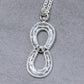 WAKAN SILVER SIMITH - Spirit Horseshoe necklace (double) - SILVER