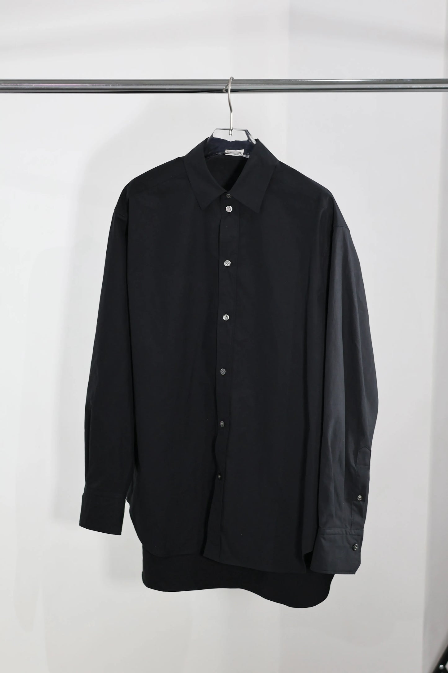 INSCRIRE - Cotton Regular Shirt - BLACK